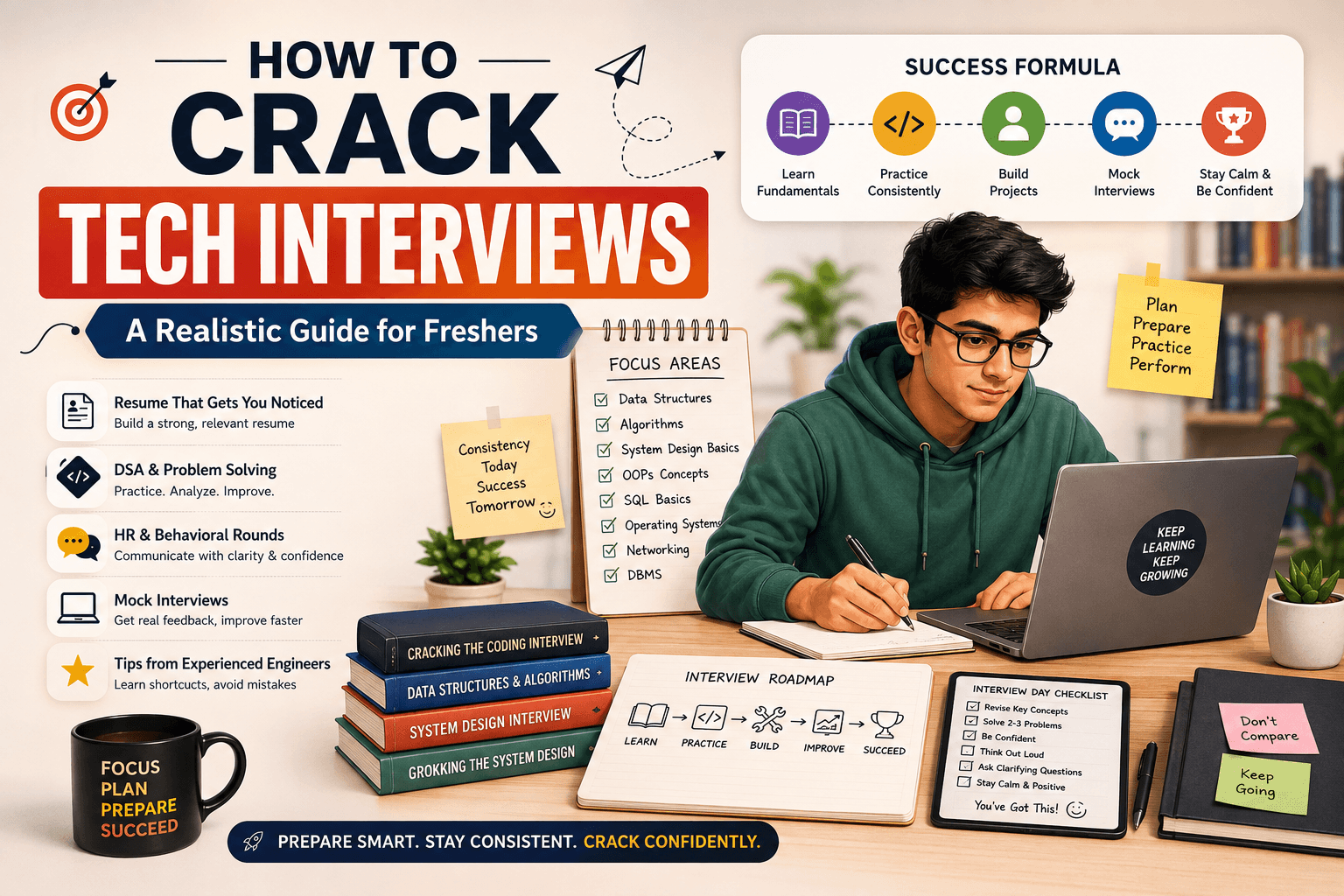 How to Crack Tech Interviews: A Realistic Guide for Freshers